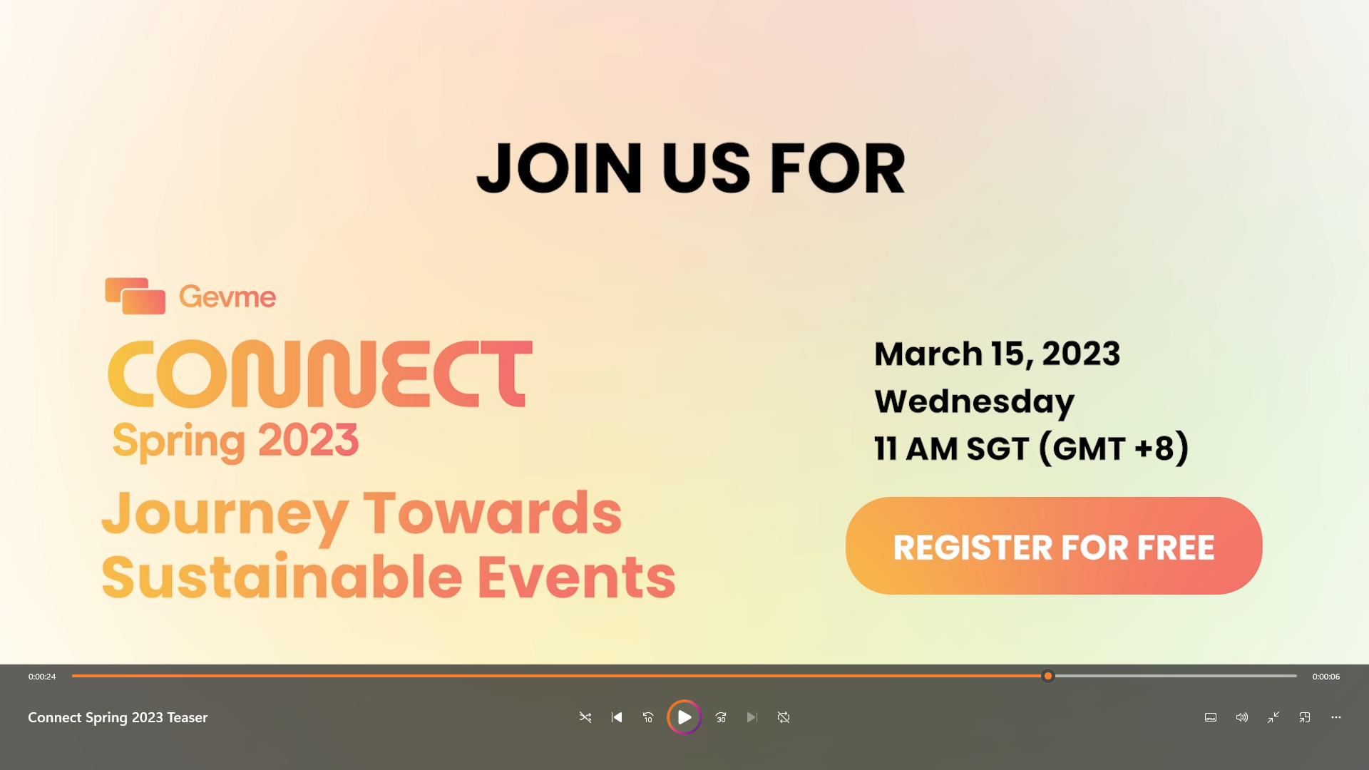 GEVME Connect Spring 2023 product teaser
