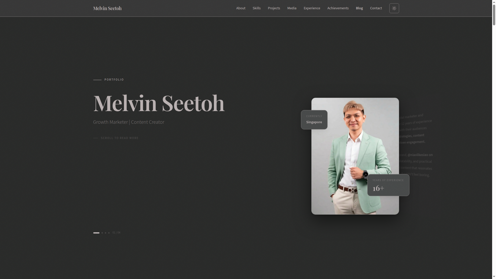 melvinseetoh.com portfolio homepage